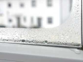 Kondenswasser am Fenster